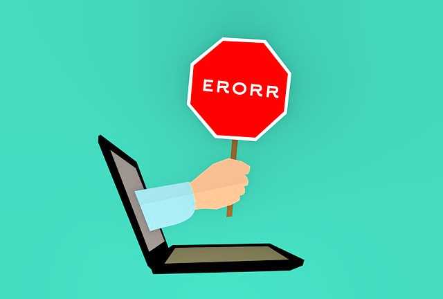 Web Hosting Mistakes Explained - Image of error sign